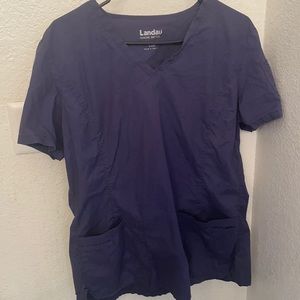 Landau scrub top size large